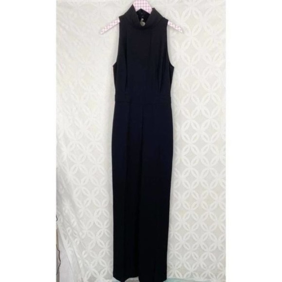Mango Synthetic Halter Neck Jumpsuit in Black NWOT size Small - Picture 7 of 9